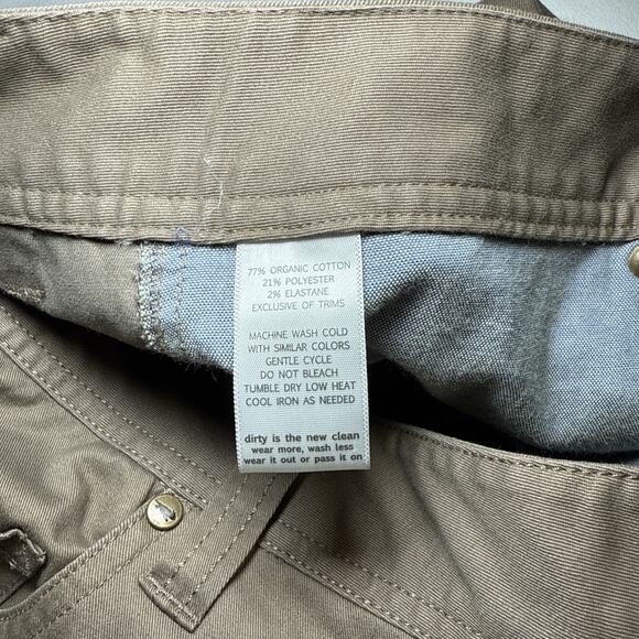 Toad & Co Mission Ridge 5 Pocket Lean Brown Pants Organic Cotton Mens 36X32 EUC - Picture 5 of 14